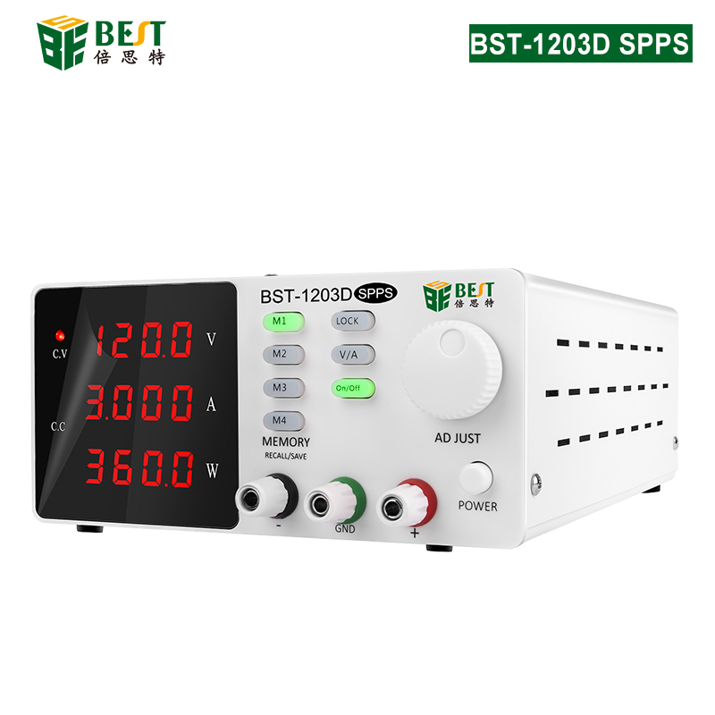 BST-1203D SPPS 開關(guān)型直流穩(wěn)壓電源 超大電壓固測可調(diào)直流穩(wěn)壓電源120V/3A筆記本電腦手機維修開關(guān)電源